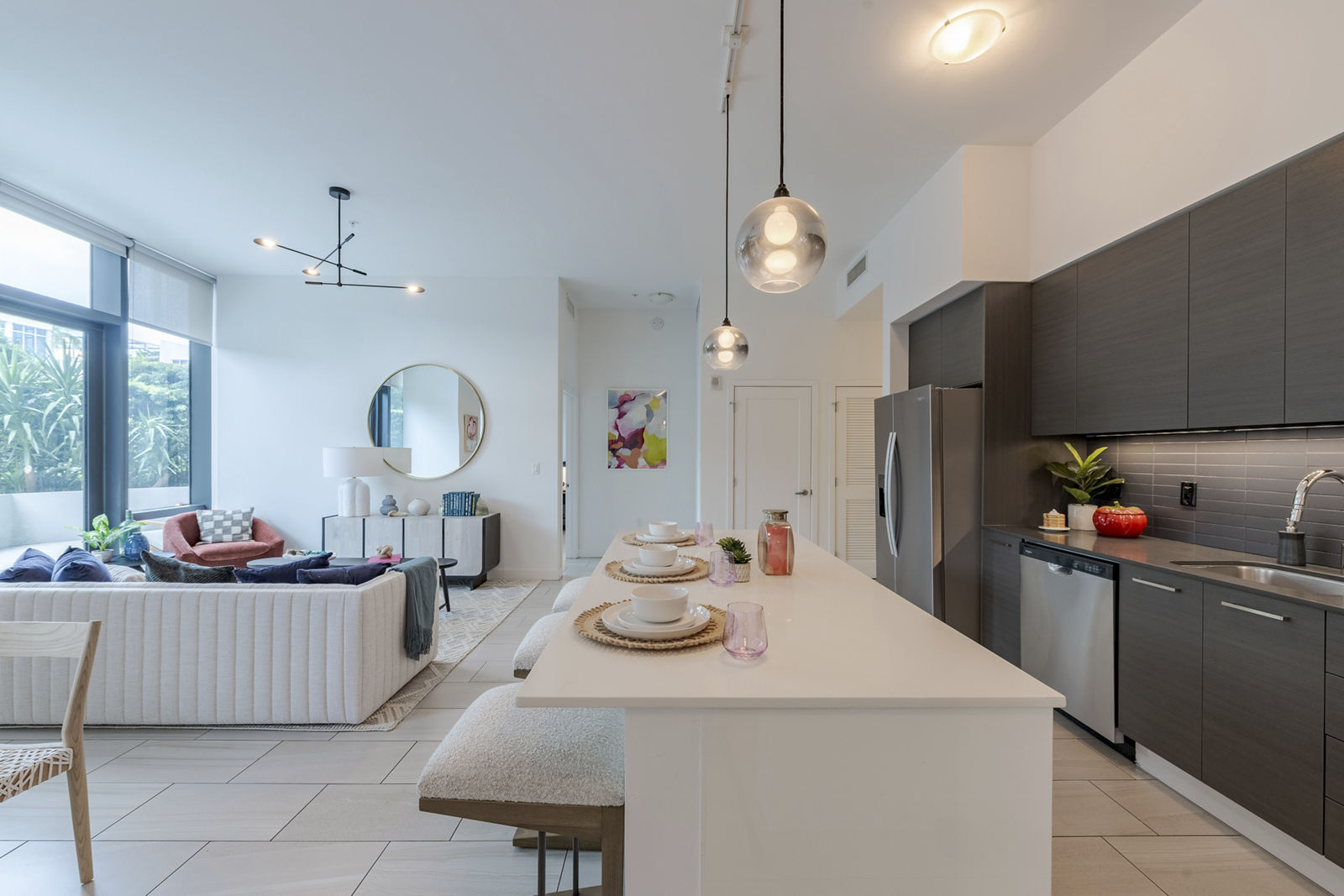 Bright modern apartment interior